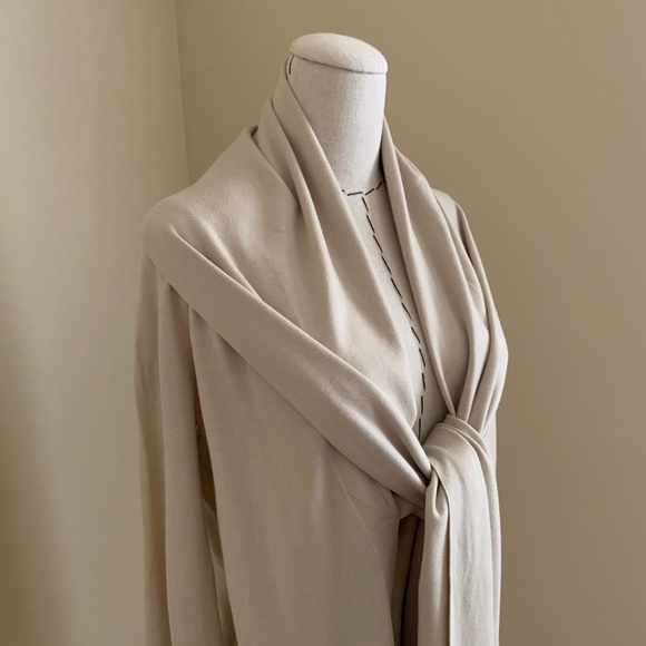 TSE Wool Shawl Collar Open Wrap Cardigan Sweater - Picture 8 of 11